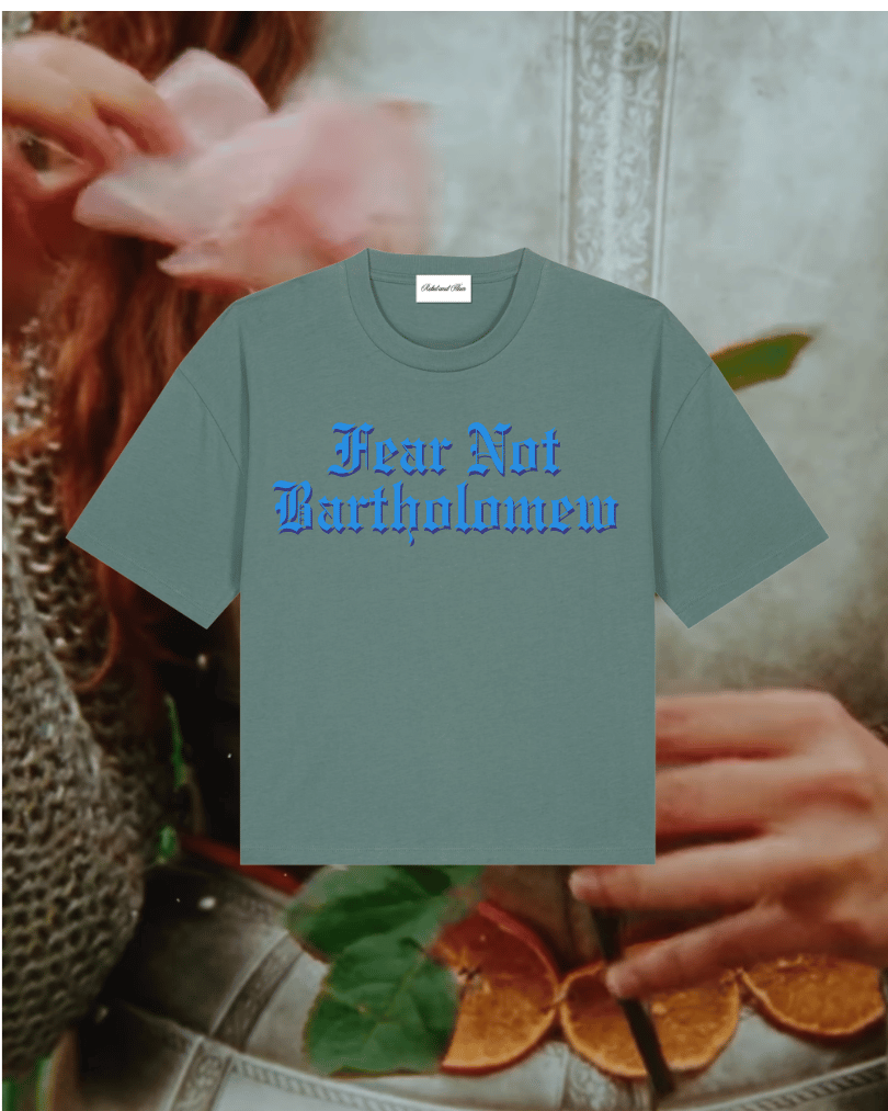Fear Not Bartholomew 'Everyday' Tee | Rachel Gillig Knight and the Moth: Navy Blue / M