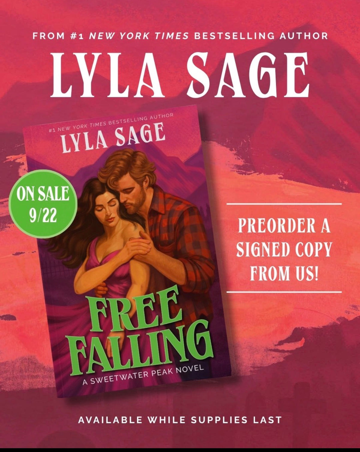 (SIGNED COPY PREORDER) Free Falling: A Sweetwater Peak Novel