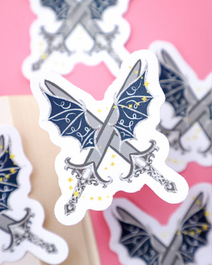 Wings of Night Sticker