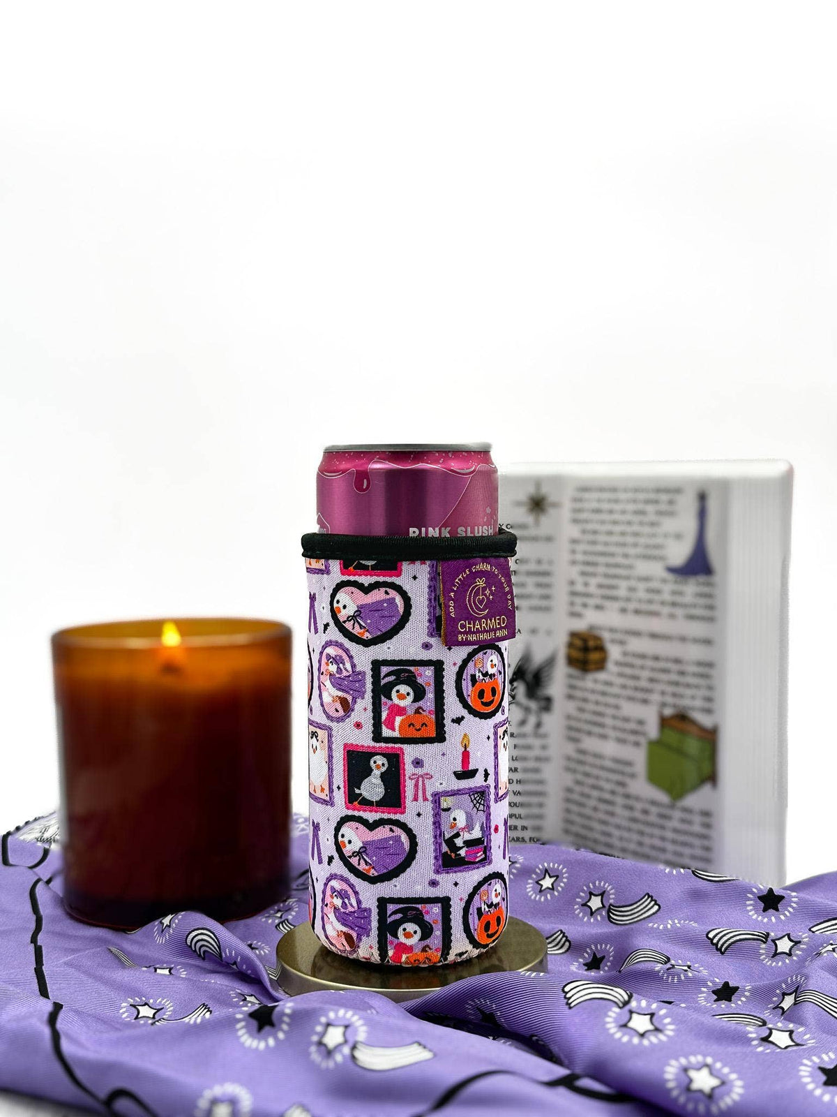 Silly Spooky Goose Slim Can Sleeve: Slim Can