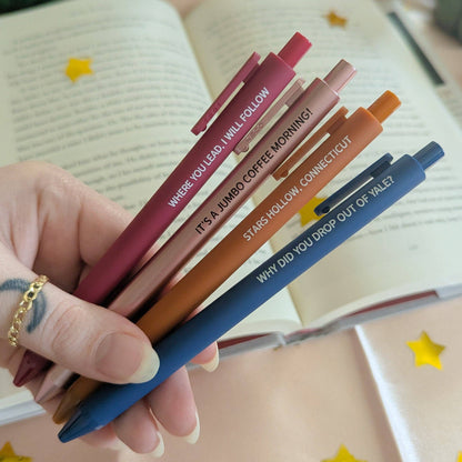 Stars hollow pens: Full set of 4 pens