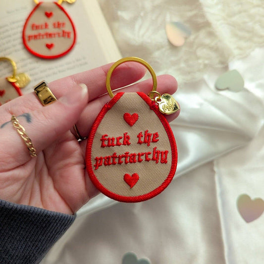 F* the patriarchy keychain