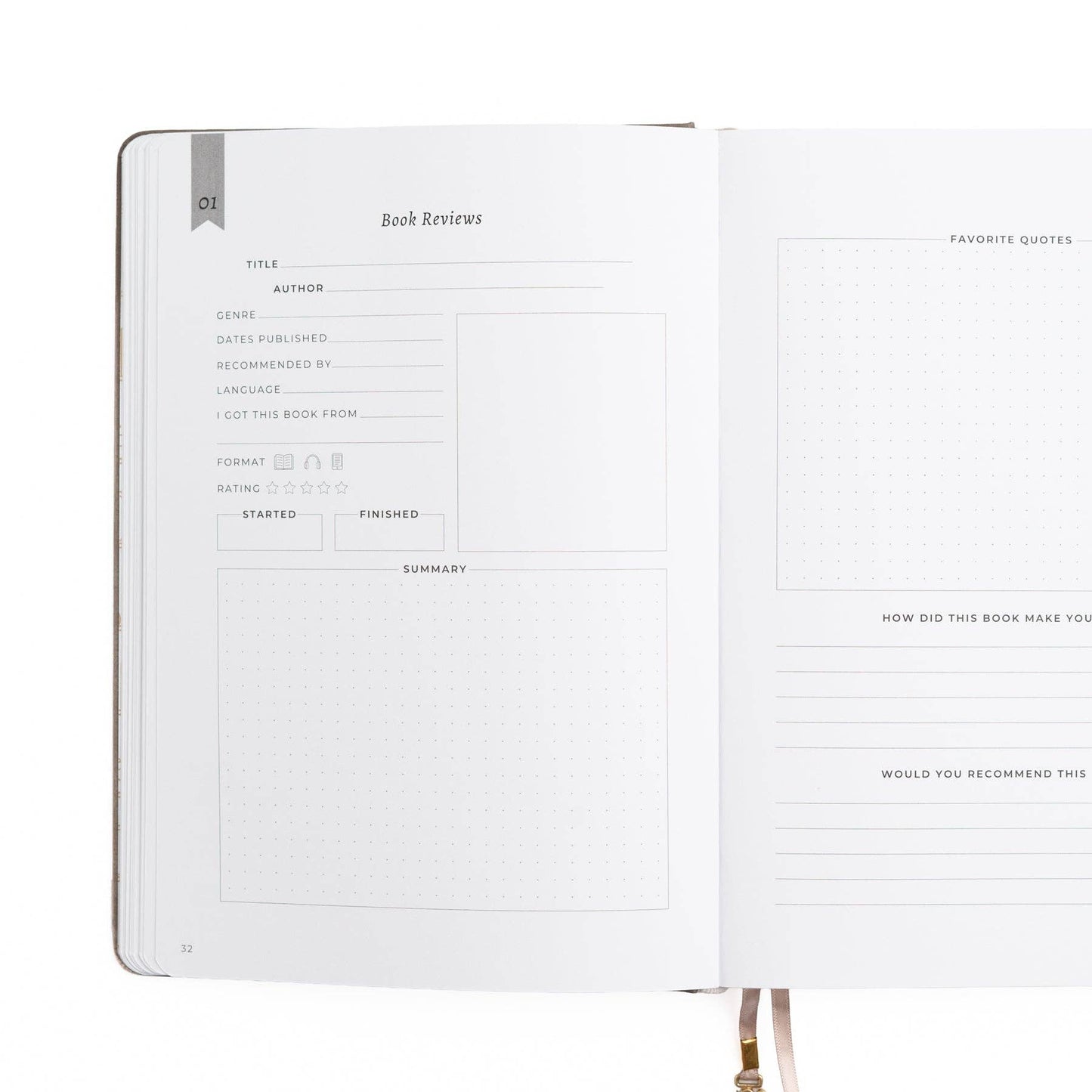 Vintage Library in Lilac: Reading Journal: A5: 192 Pages