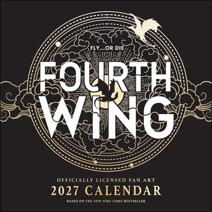 Fourth Wing Officially Licensed Fan Art 2027 Wall Calendar by Entangled: Calendar; 24 pages / English