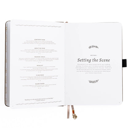 Vintage Library in Lilac: Reading Journal: A5: 192 Pages