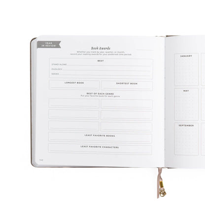 Vintage Library in Lilac: Reading Journal: A5: 192 Pages