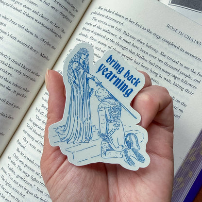 Medieval Romance Bookish Gift Kindle Sticker Booktook 