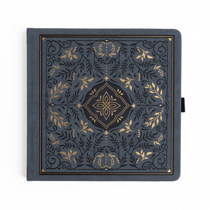 Storybook in Navy: Dot Grid / B5: 160 Pages