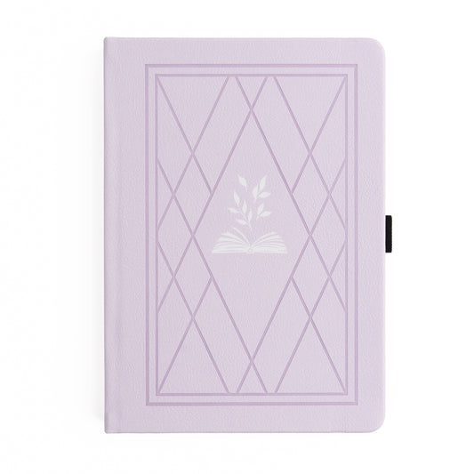 Vintage Library in Lilac: Reading Journal: A5: 192 Pages