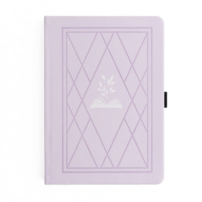 Vintage Library in Lilac: Reading Journal: B5: 160 Pages