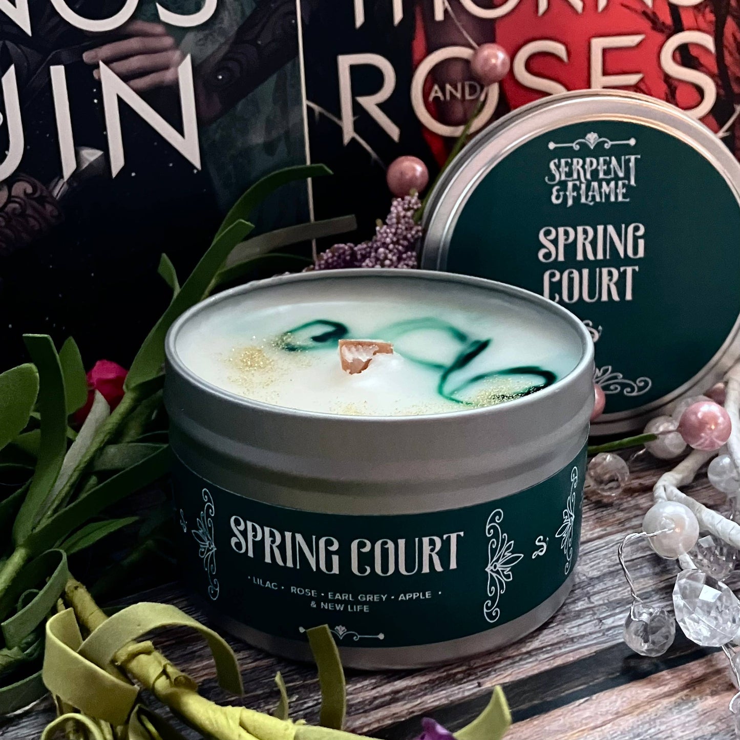 Spring Court Candle, Lilac Rose Apple Earl Grey Tea: 4 oz