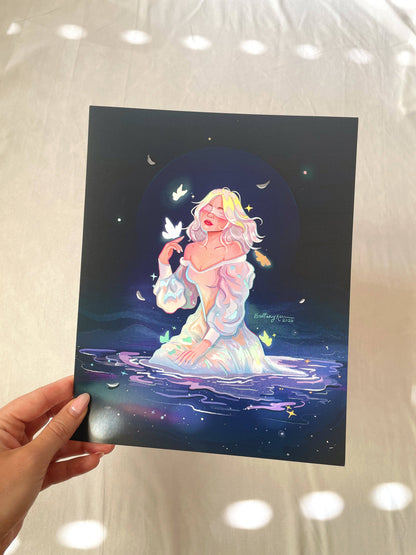 The Diviner *lridescent foil*: 5x7 inches