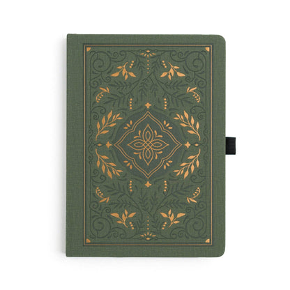 Storybook In Vintage Olive Dot Grid Notebook: Dot Grid / A5: 192 Pages