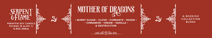 Mother of Dragons Candle, Burnt Sugar Cinnamon Currant: 4 oz