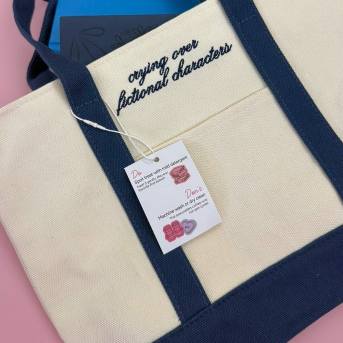 Bookish Mini Tote | Crying Over Fictional Characters