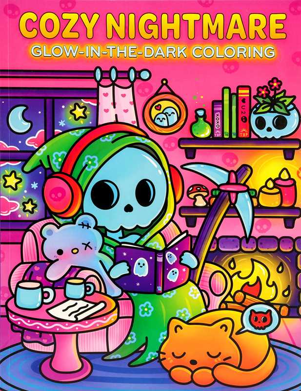 Cozy Nightmare Glow-in-the-Dark Coloring by Editors of Thunder Bay Press: Paperback; 80 pages / English
