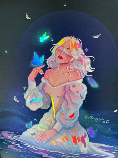The Diviner *lridescent foil*: 5x7 inches