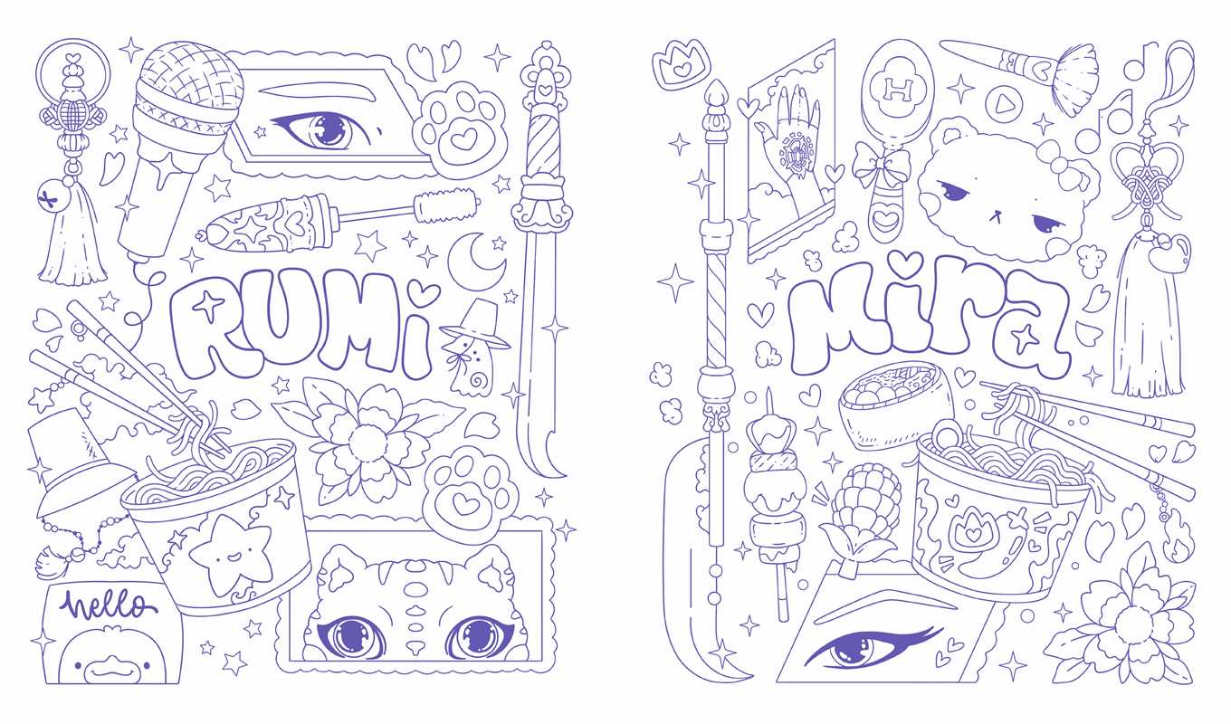 Unofficial KPop Demon Hunters Activity Book by Lila Violet: Paperback; 48 pages / English