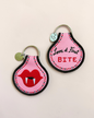Love at First Bite | Bookish Embroidered Keychain