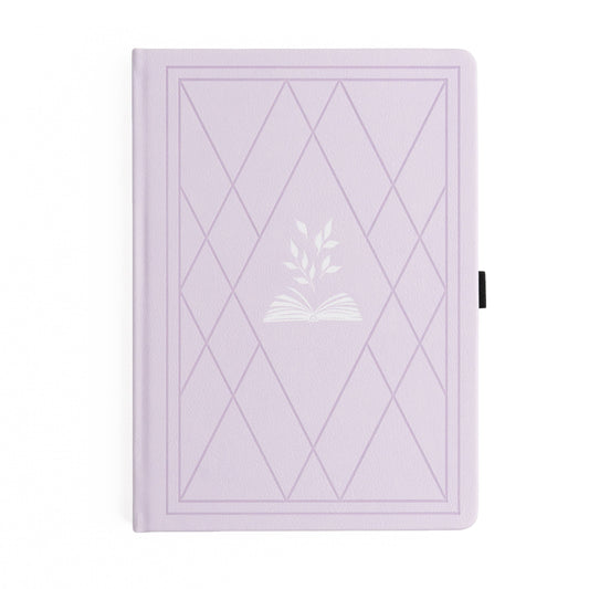 Vintage Library in Lilac: Reading Journal: B5: 160 Pages