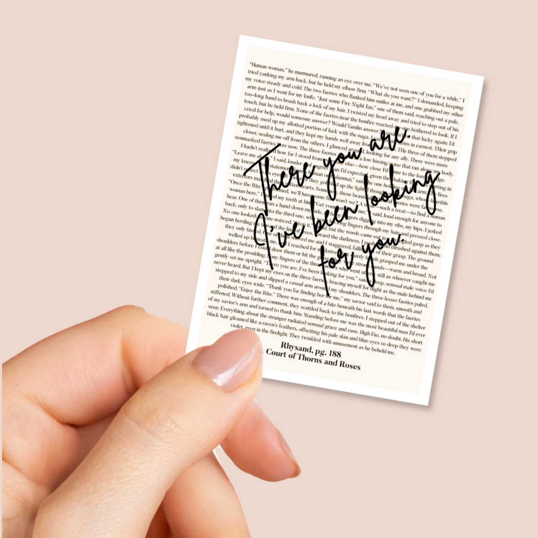 There you are | Rhysand Sticker | Fantasy | ACOTAR