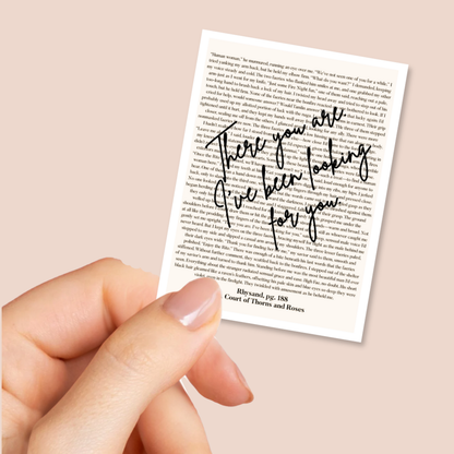There you are | Rhysand Sticker | Fantasy | ACOTAR