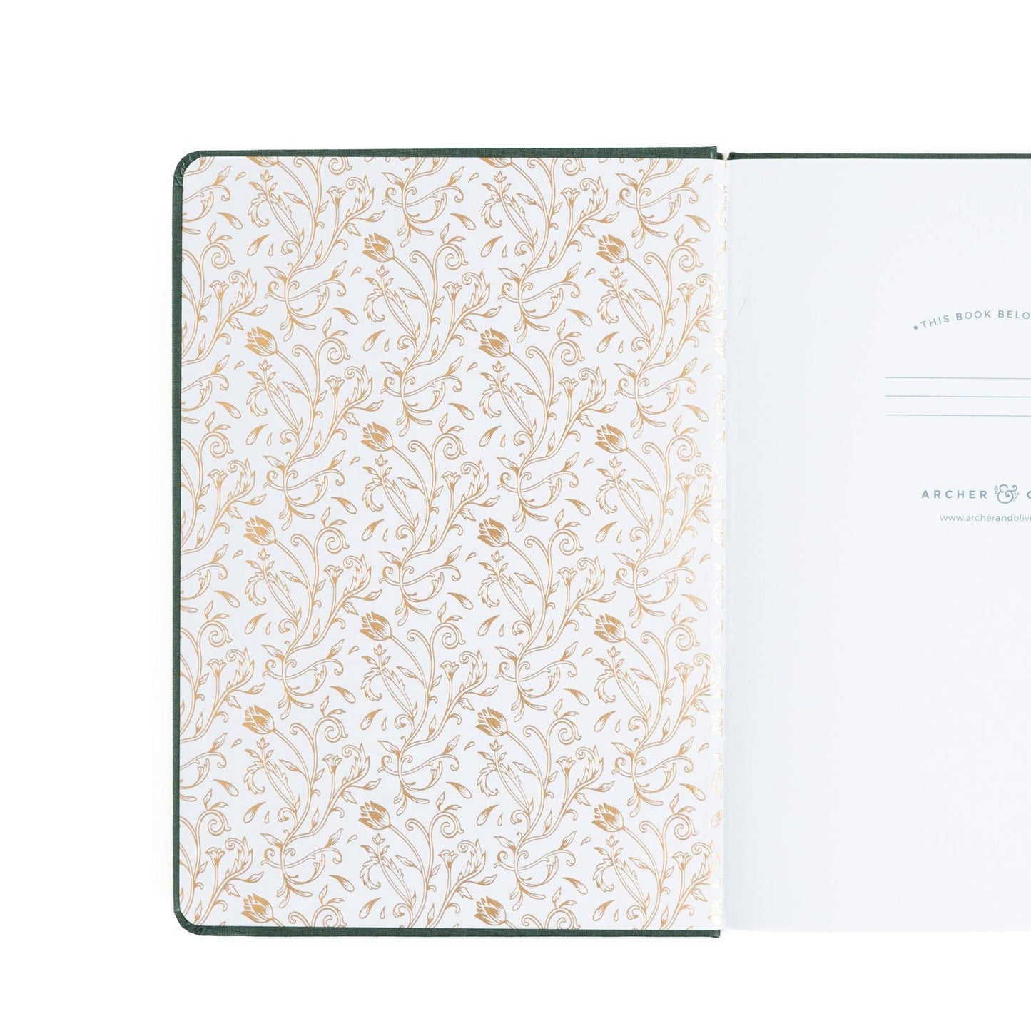 B5 Antique Floral: Dot Grid Notebook