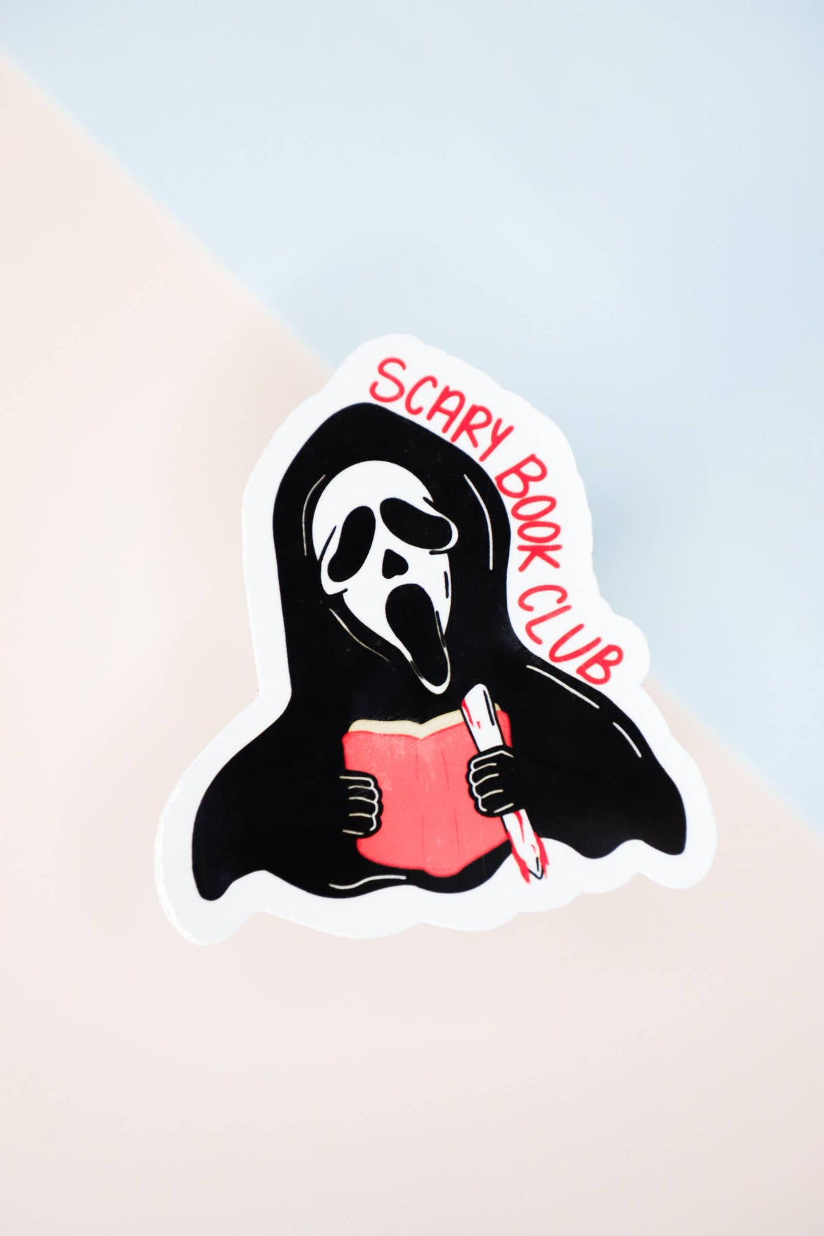Ghost Scary Book Club Sticker
