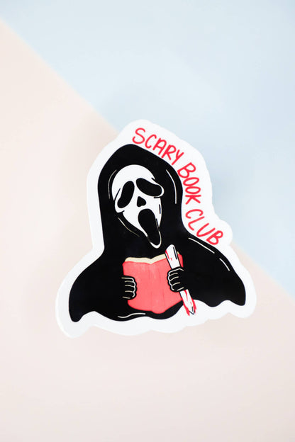 Ghost Scary Book Club Sticker