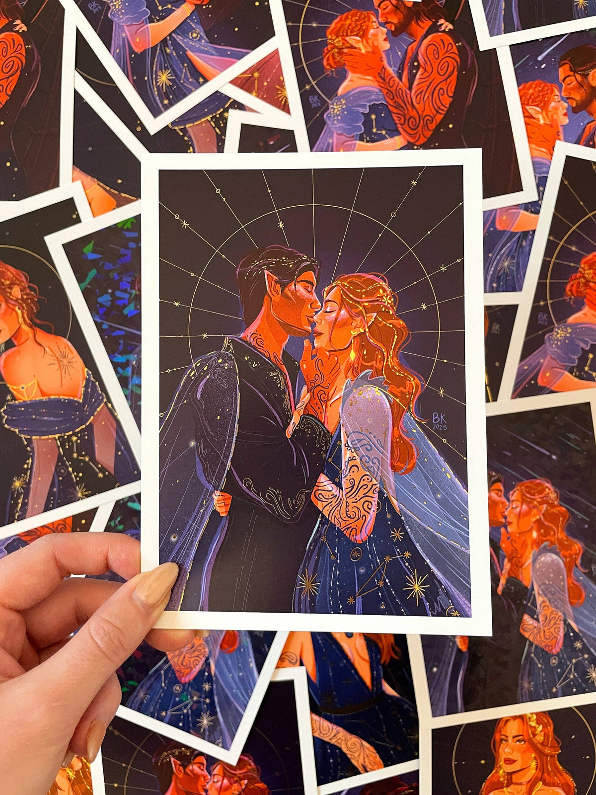 Feyre & Rhys *Gold Foil Print*: Small