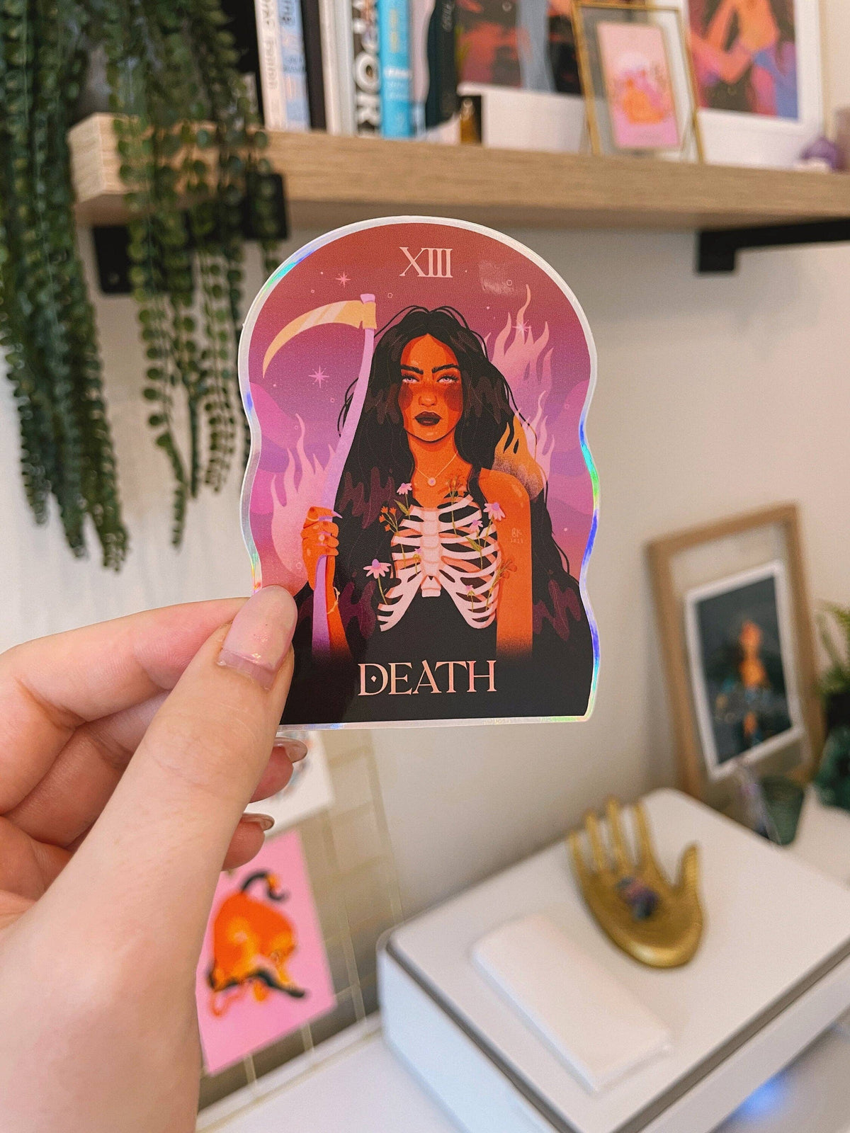 Death Holographic Sticker