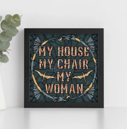 Fourth Wing Art Print Bookish Gift Wall Art Decor Book Lover: 5x5