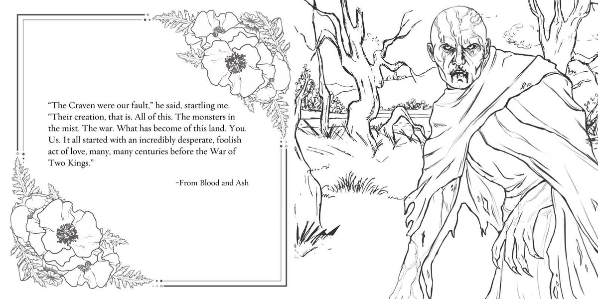 Official Blood and Ash Coloring Book by Jennifer L. Armentrout: Paperback; 112 pages / English