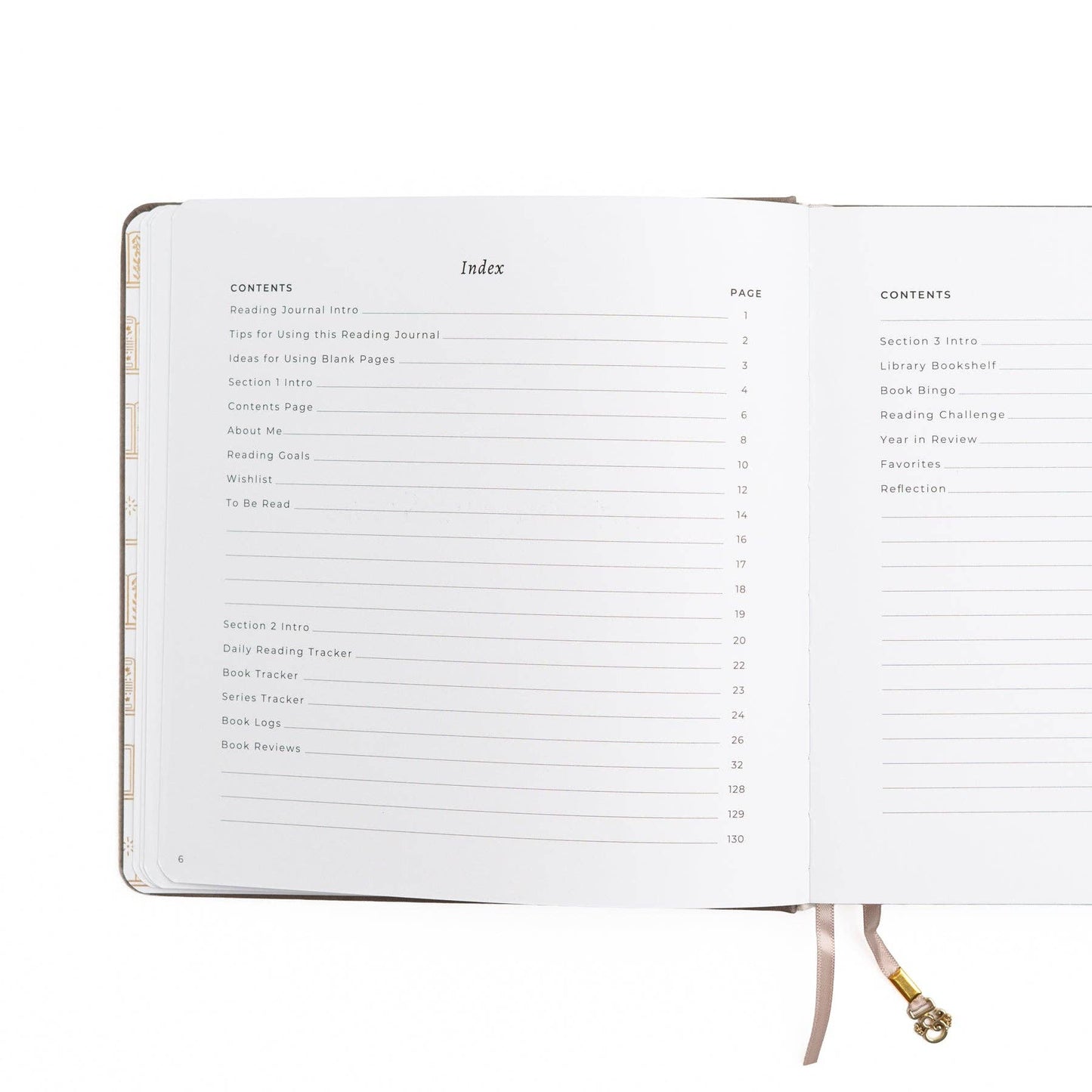 Vintage Library in Lilac: Reading Journal: A5: 192 Pages