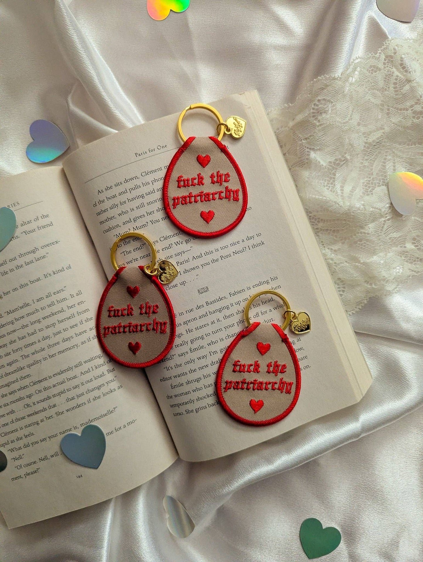 F* the patriarchy keychain