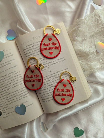 F* the patriarchy keychain