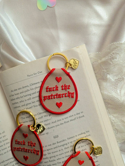 F* the patriarchy keychain