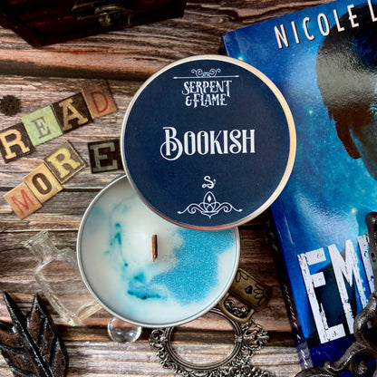Bookish Candle, Apple Black Tea: 4oz Candle Tin
