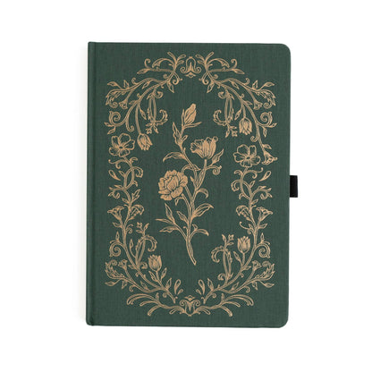 B5 Antique Floral: Dot Grid Notebook