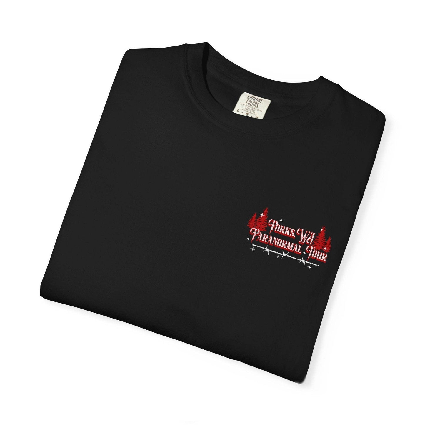 Twilight Forks, WA Paranormal Tour Band Tee: Black / XL