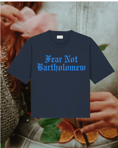 Fear Not Bartholomew 'Everyday' Tee | Rachel Gillig Knight and the Moth: Navy Blue / L
