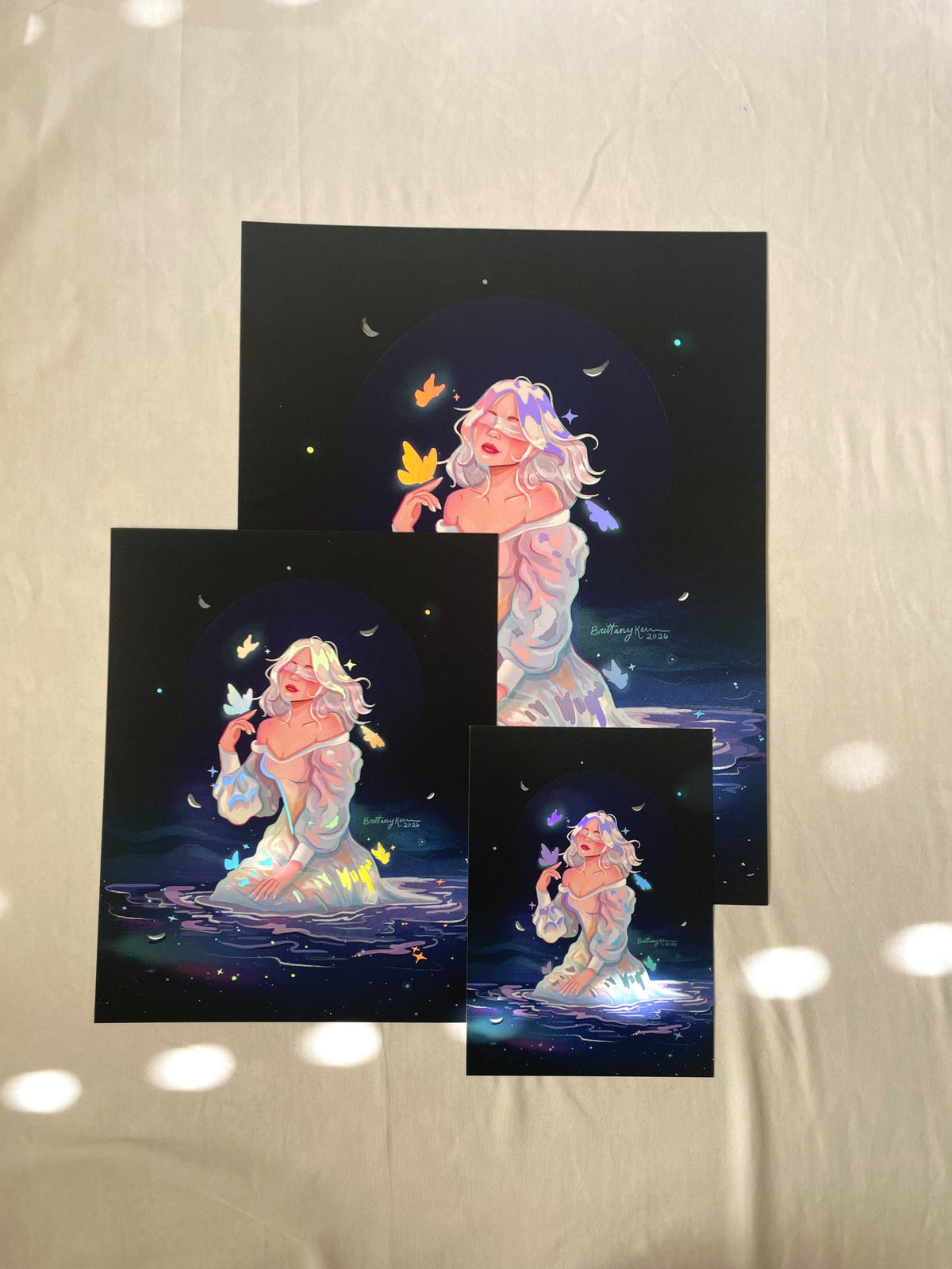 The Diviner *lridescent foil*: 5x7 inches