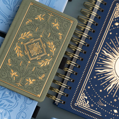 Storybook In Vintage Olive Dot Grid Notebook: Dot Grid / A5: 192 Pages