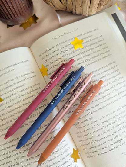 Stars hollow pens: Full set of 4 pens