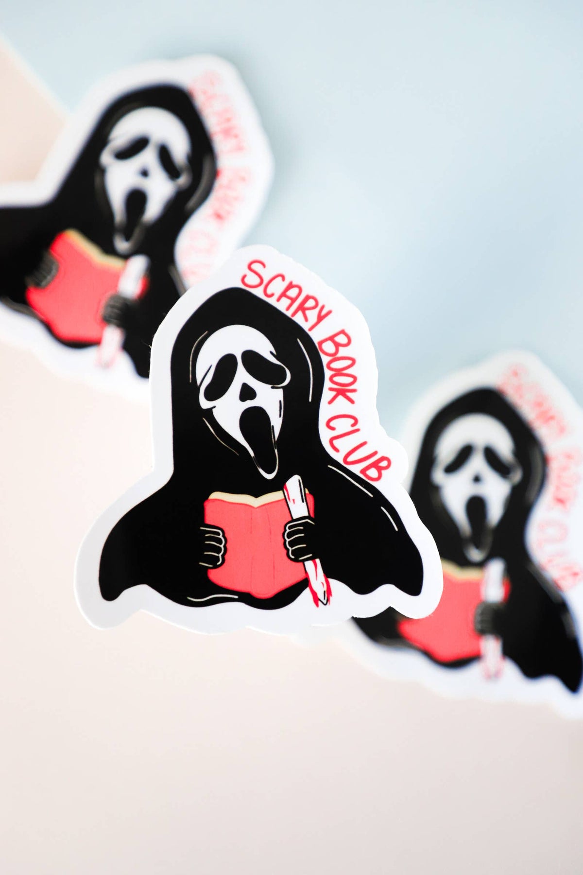 Ghost Scary Book Club Sticker
