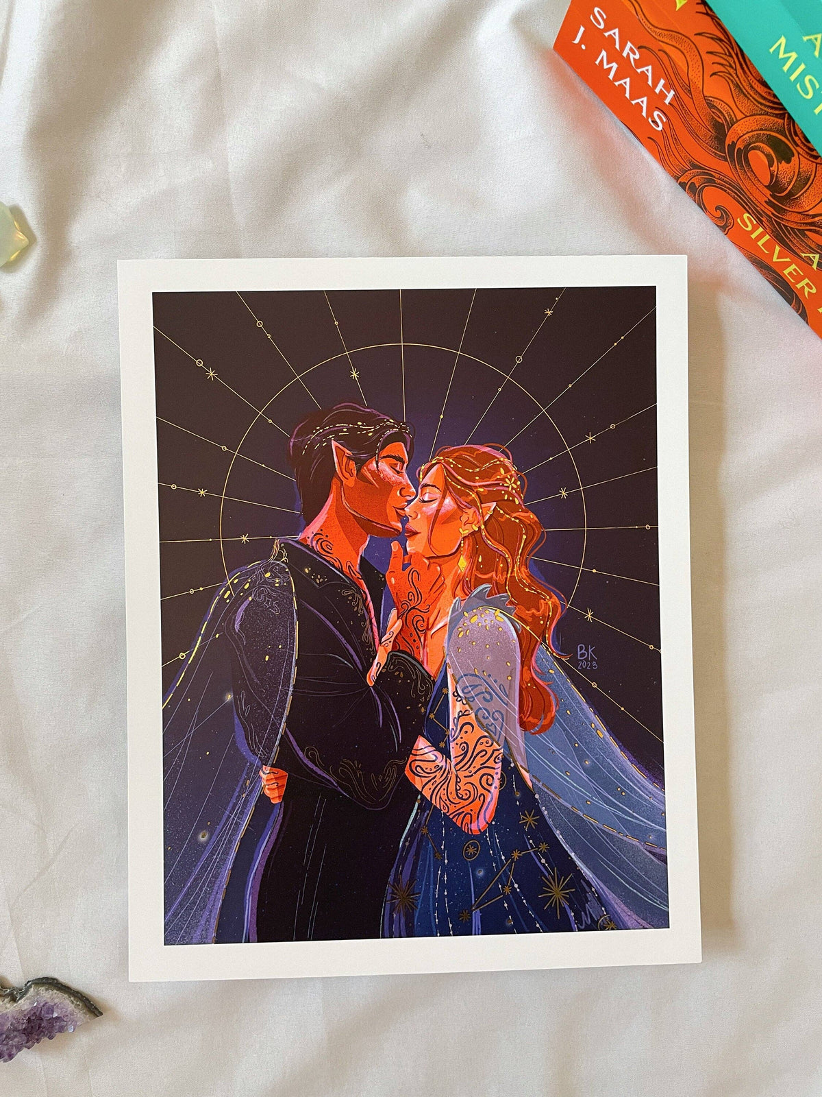 Feyre & Rhys *Gold Foil Print*: Small