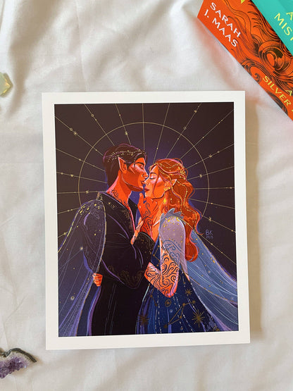 Feyre & Rhys *Gold Foil Print*: Small
