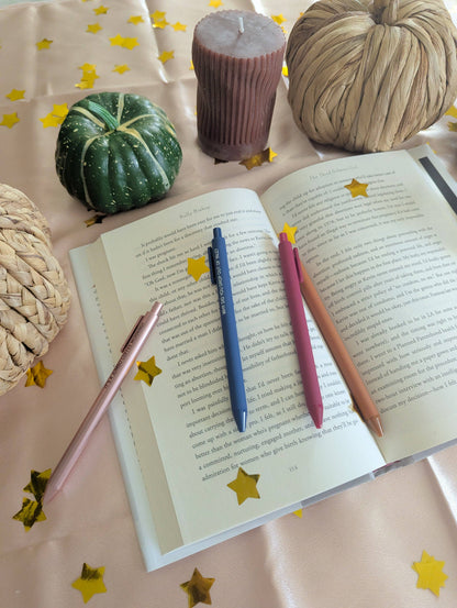 Stars hollow pens: Full set of 4 pens
