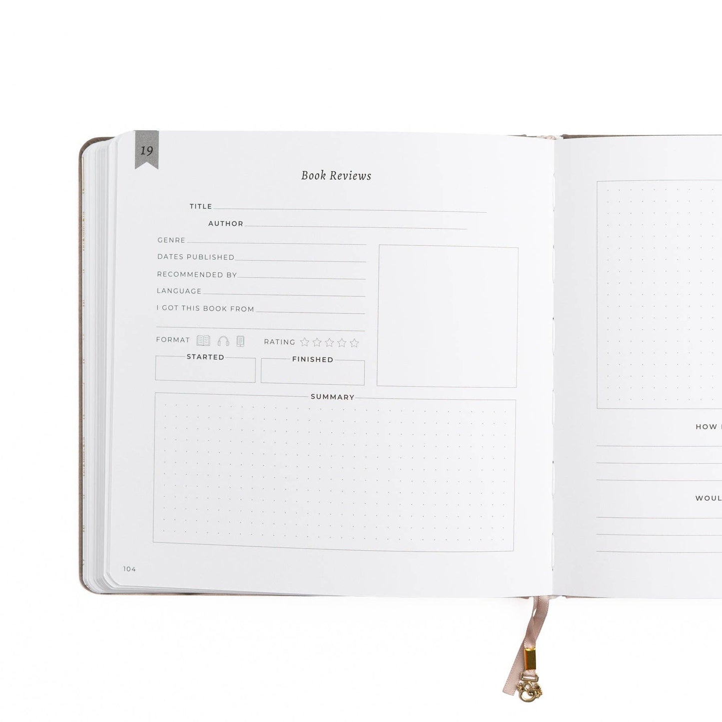 Vintage Library in Lilac: Reading Journal: A5: 192 Pages