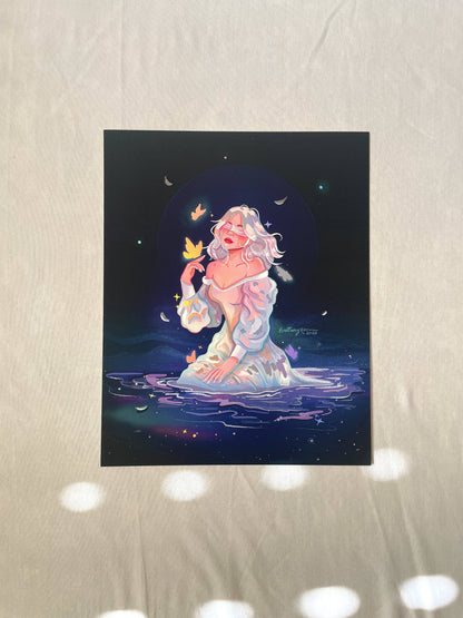 The Diviner *lridescent foil*: 5x7 inches